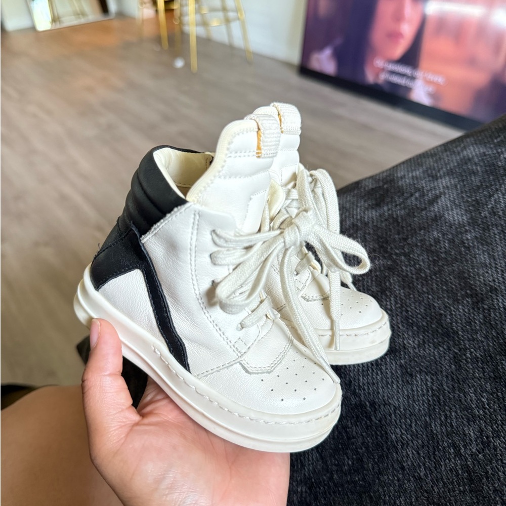 Rick Owens Kids Sneakers - White and Black